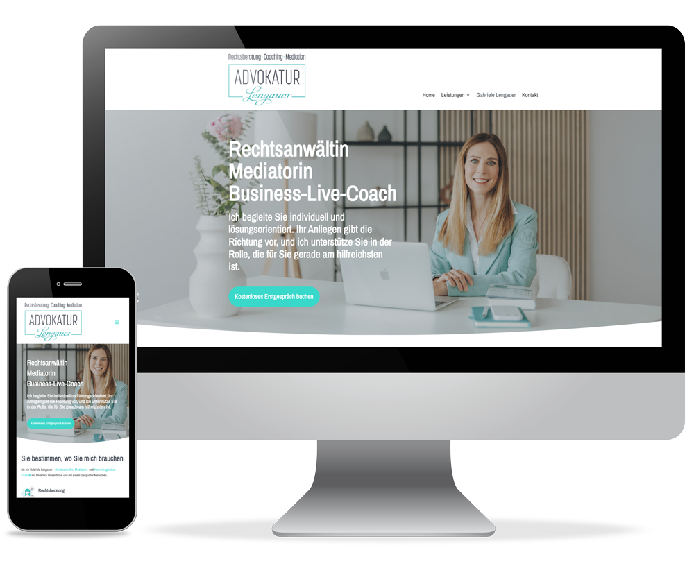 advokateur Advokatur Lengauer Webseitendarstellung
